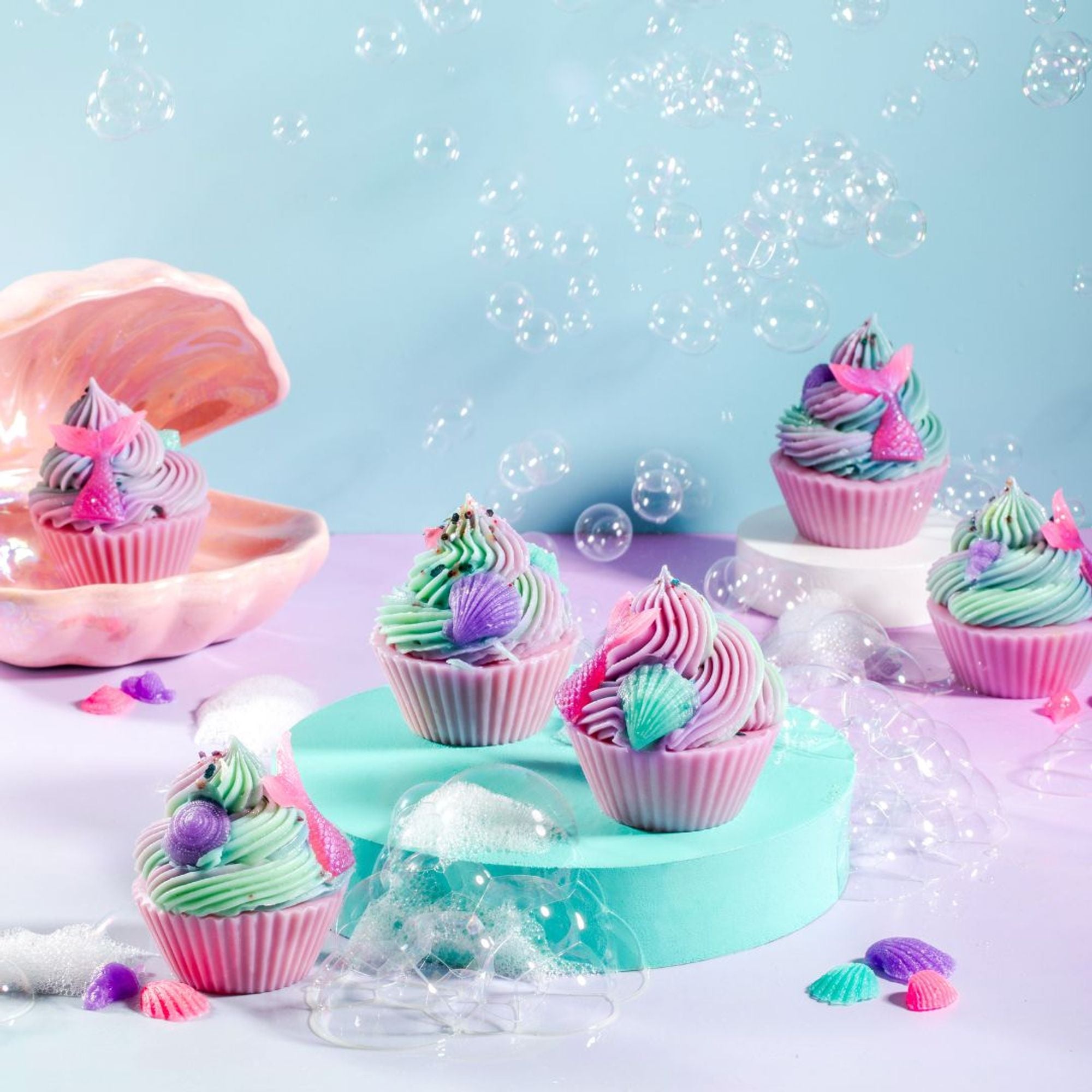 The Sass Bar Mermaid Lagoon Cupcake Soap - Distacart