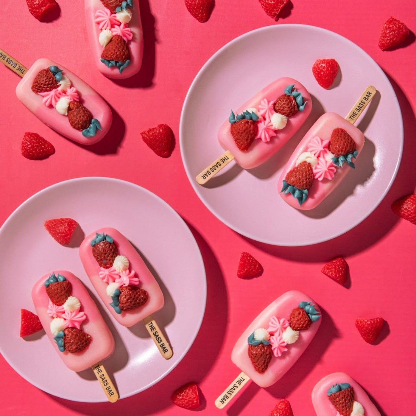 The Sass Bar Strawberries N' Cream Popsicle Soap - Distacart