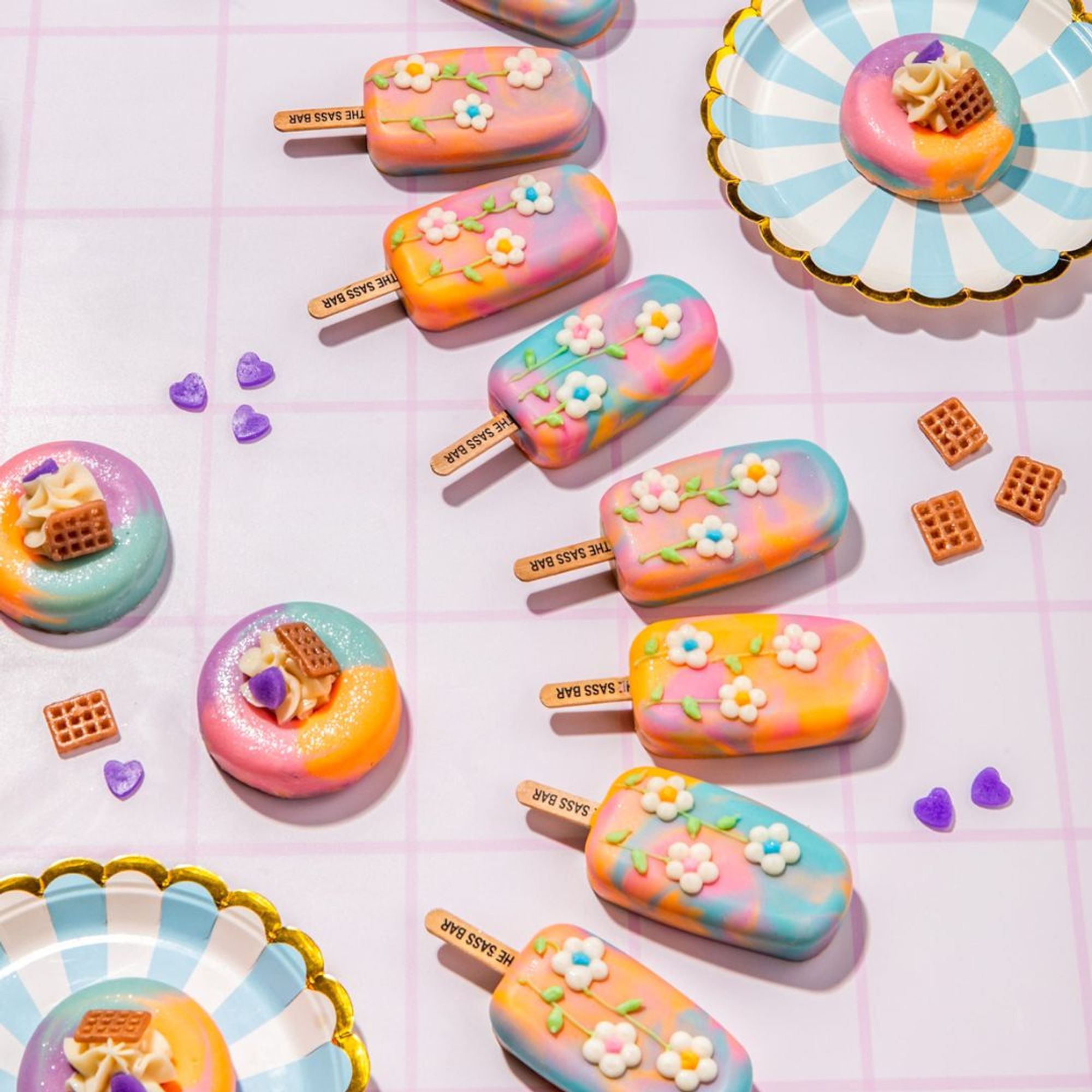 The Sass Bar Whipped Cream Sunset Donut Soap - Distacart