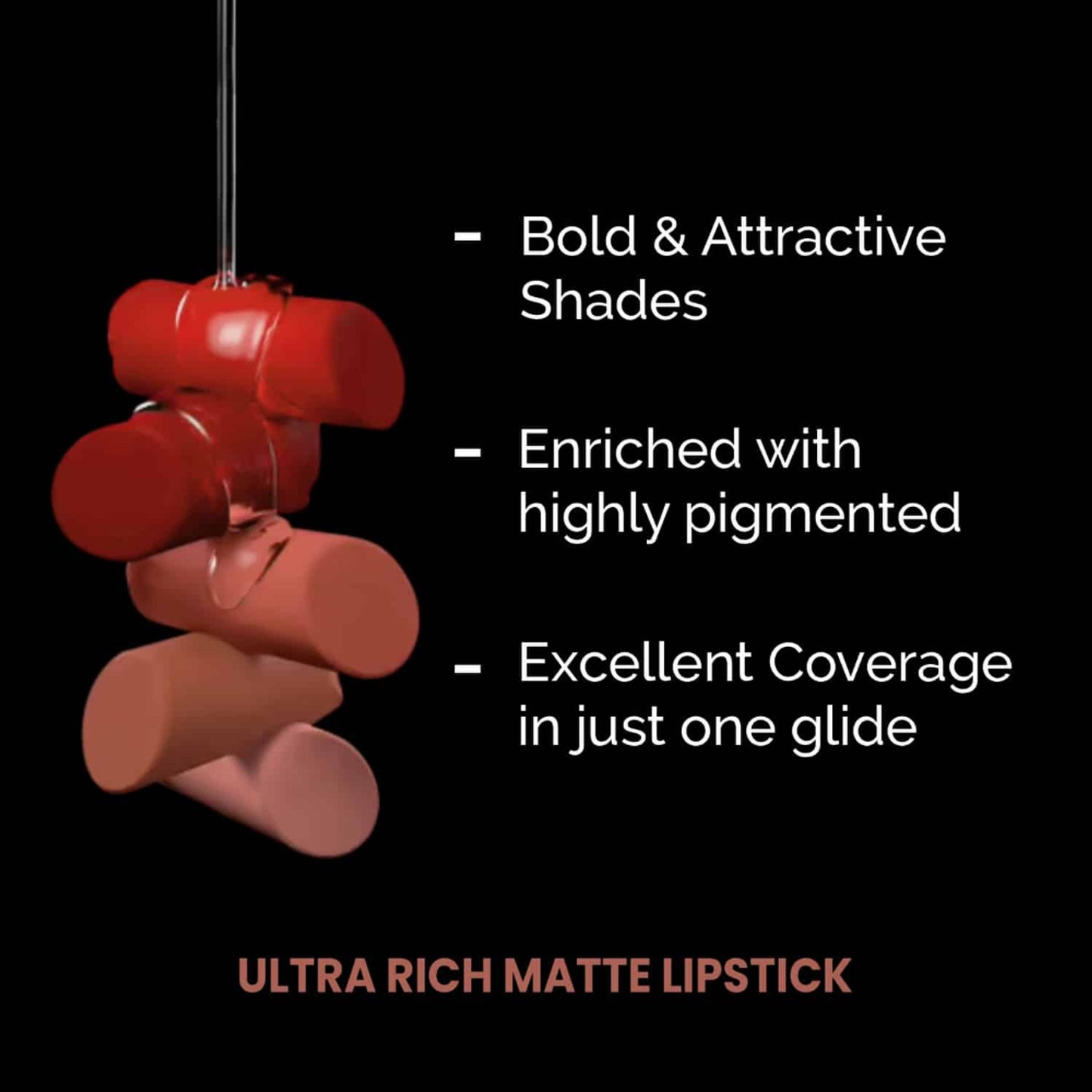 VERYMISS Ultra Rich Matte Lipstick - 302 Red Rebel - Distacart