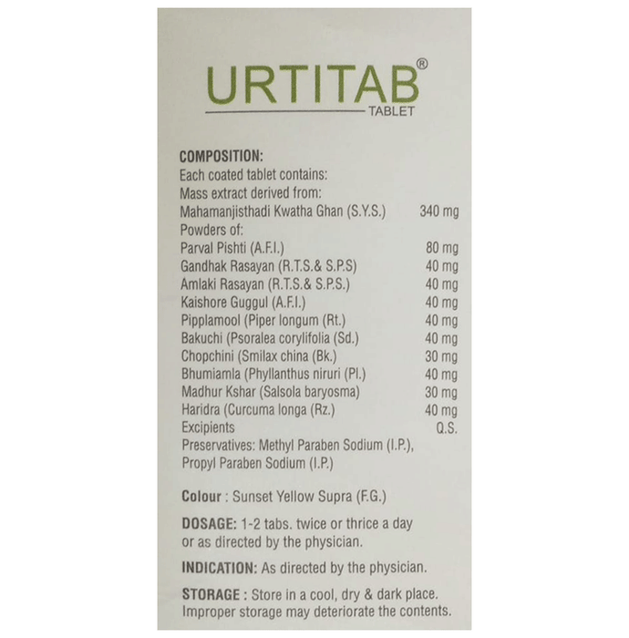SDH Naturals Urtitab Tablet