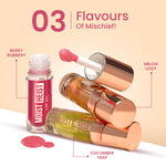 Thumbnail for Swiss Beauty Moist Heist Lip Oil Colour-Changing With Vitamin E & Mint Oil - 2 Cucumber Trap - Distacart