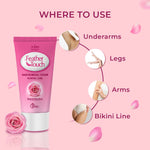 Thumbnail for VI-JOHN Feather Touch Rose & Aloevera Hair Removal Cream for Women for Normal Skin, Suitable for Legs, Underarms, Bikini Line, Arms