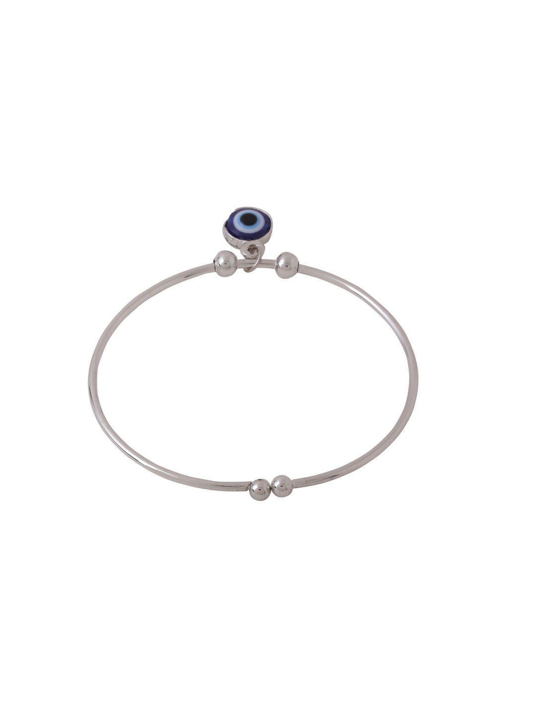 NVR Women Silver Evil Eye Adjustable Bracelet - Distacart