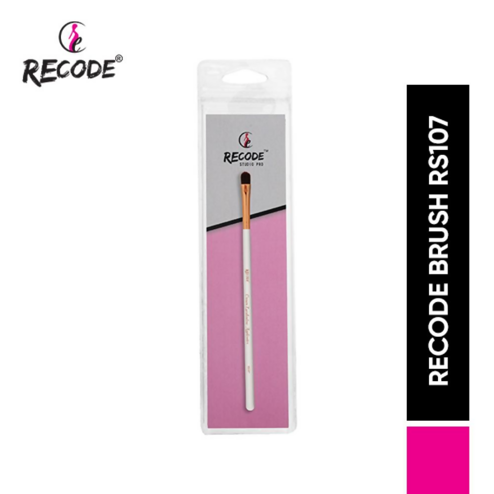 Recode Cream Eyeshadow, Concealer & Glitter Gel Applicator Brush - RS 107 - Distacart