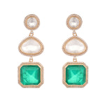 Thumbnail for Nuyug Emerald Drop Anti Tarnish Sparkle Earrings