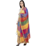 Thumbnail for A R SILK Multi Crush Fancy Dupatta Multi Color Color Dupatta or Chunni