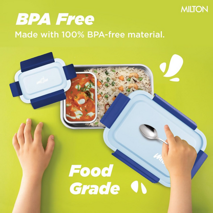 Milton Metro Meal Jr. Stainless Steel Tiffin Set of 2 - Blue - Dista