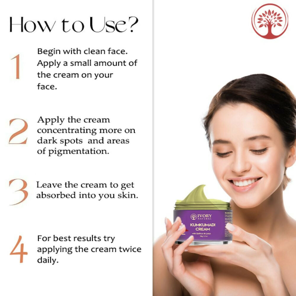 Buy Ivory Natural Kumkumadi Night Cream For Skin For Skin Tone