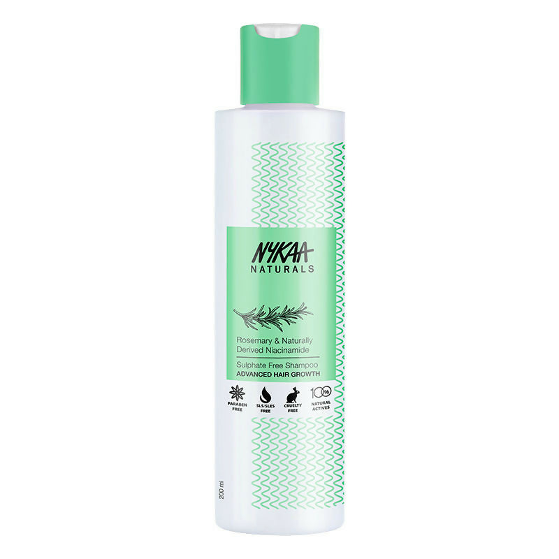 Nykaa Naturals Advanced Hair Growth Shampoo With Rosemary & Naturally Derived Niacinamide - Distacart