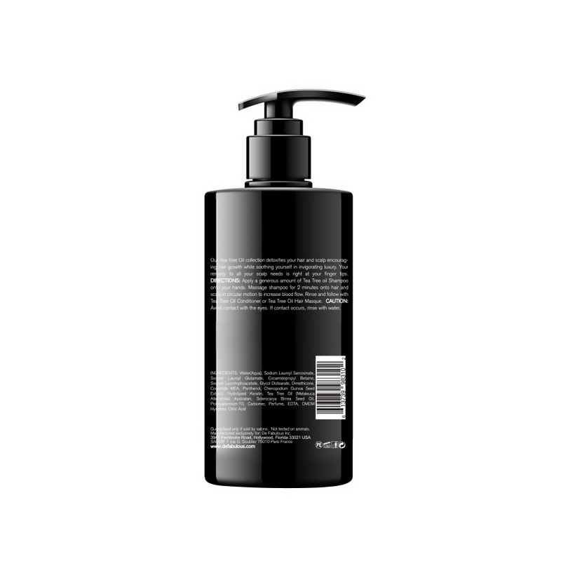 De Fabulous Tea Tree Oil Sulphate Free Shampoo For All Hair Types - Distacart