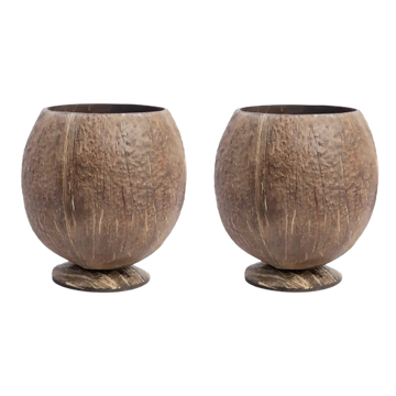 Thenga Handmade Large Coconut Shell Cups - Dista