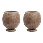 Thumbnail for Thenga Handmade Large Coconut Shell Cups - Dista
