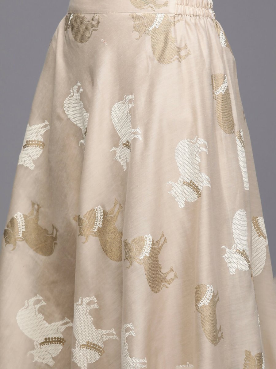 Ahalyaa Women's Traditional Wear Co-ods - Tan - Distacart