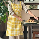 Thumbnail for Oak & Lily 100% Cotton Kitchen Apron-Yellow - Dista