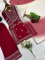 Thumbnail for Teeya Creation Womens Trendy Stylish Embroidery Thread Work Kurta Set - Dista