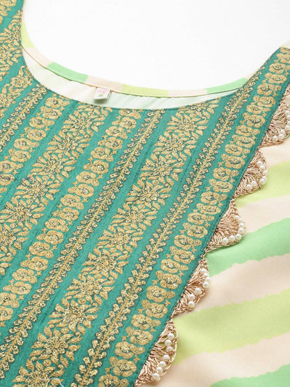 Ahalyaa Women's Traditional wear Kurta Set - Off White - Distacart