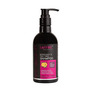 Saffire Naturals Rosemary & Tea Tree Anti-Dandruff Shampoo - Distacart