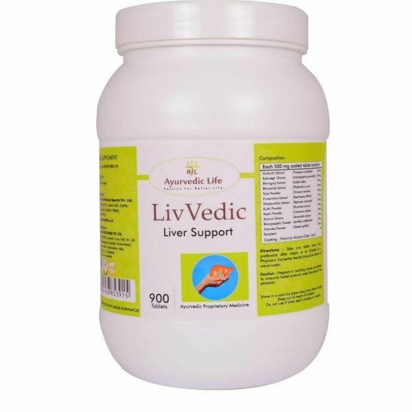Ayurvedic Life Liv Vedic Liver Support Tablets - Distacart