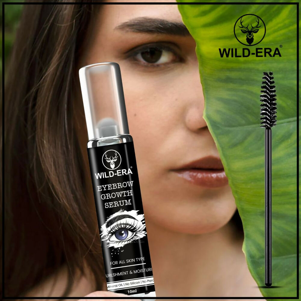 Wildera Eyelash Enhancer Nourishing Eyebrow Lashes Growth EyeLash Hair Growth & Volume Serum With Castor Oil & Vitamin E - Distacart