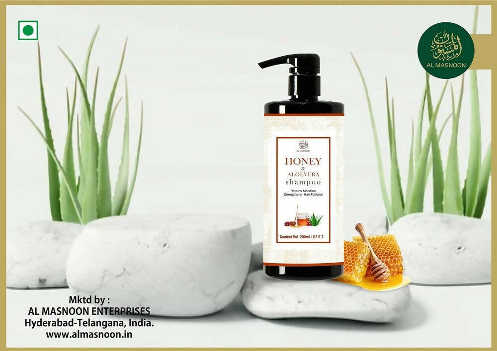 Al Masnoon Honey & Aloevera Shampoo - Distacart
