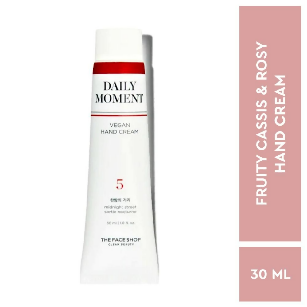 The Face Shop Non-Greasy Vegan Hand Cream - Midnight Street With Hyaluronic Acid - Distacart