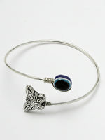 Thumbnail for NVR Women Rhodium Plated Evil Eye Kada Bracelet - Distacart