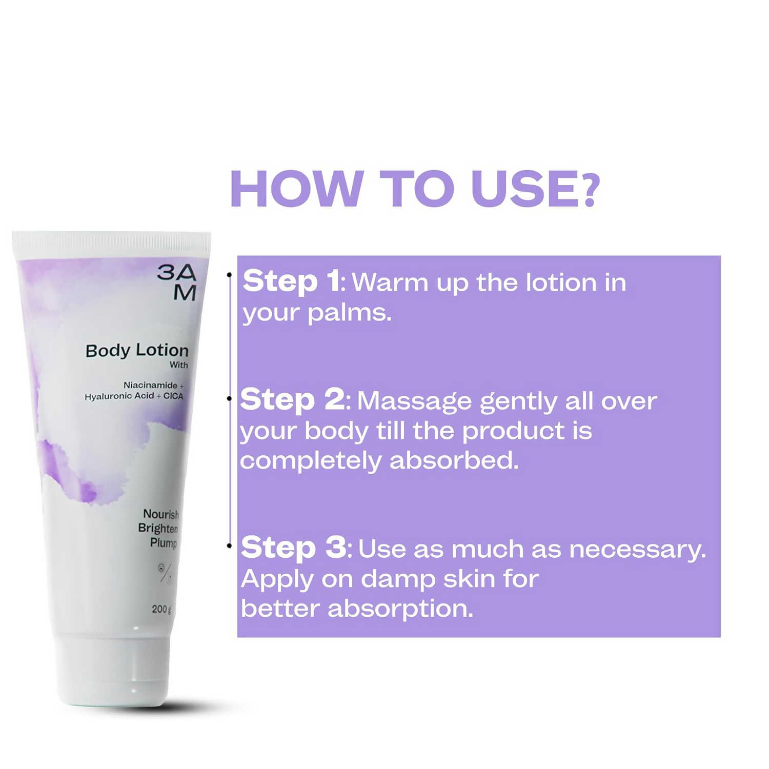 3 AM Tvach Body Lotion - Distacart