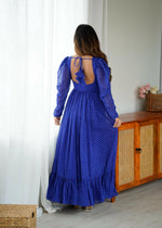 Thumbnail for Joban Fashion Blue Dress Georgette Coding Dori with Sequence with Rivet Moti