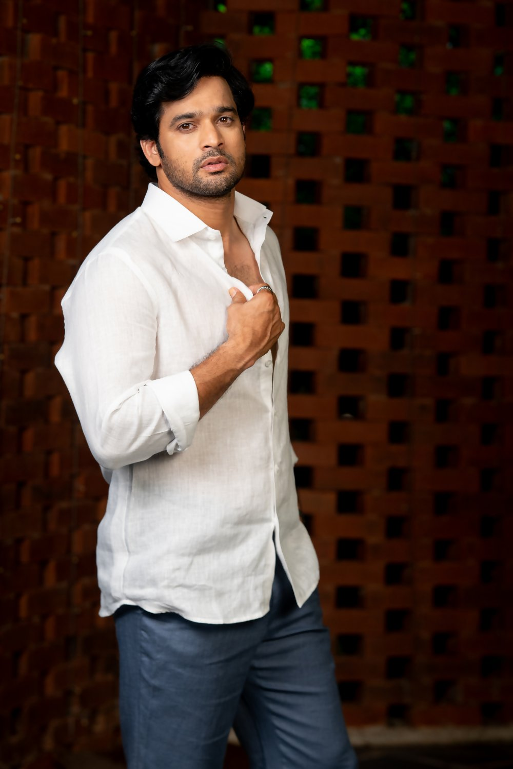 Linen Whith Ivory Aura Shirt By Hilo Design - Distacart