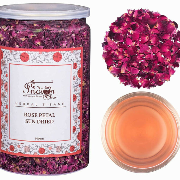 The Indian Chai - Rose Petals Sun Dried Tea - Distacart