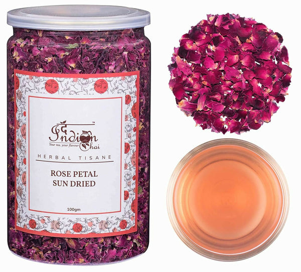 The Indian Chai - Rose Petals Sun Dried Tea - Distacart