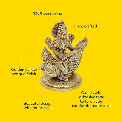 10Club Goddess Saraswati Idol - Distacart