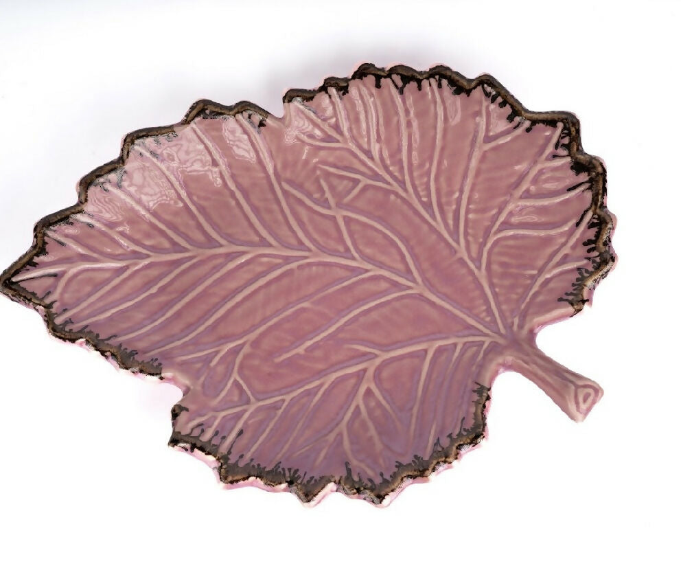Simply Soho Blush Leaf Platter - Distacart