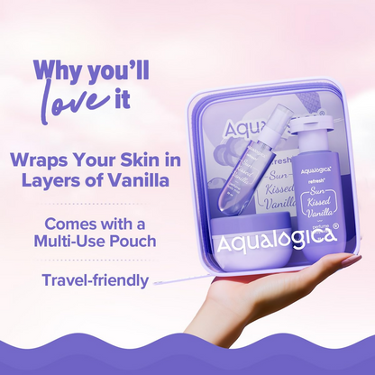 Aqualogica Refresh+ Vanilla Body Care Gift Set Kit - Distacart