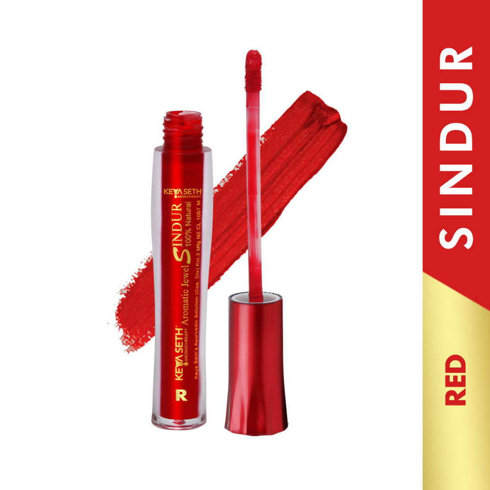Keya Seth Aromatherapy 100% Natural Liquid Sindoor - Red - Distacart