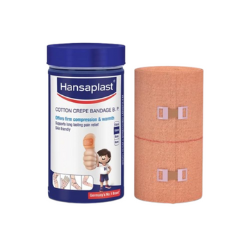 Hansaplast Soft Cotton Crepe Bandage For Pain Relief - 15cm x 4MTR - Distacart