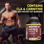 Thumbnail for Scitron Ripped Whey Protein Powder Flavor Chocolate Fudge Brownie