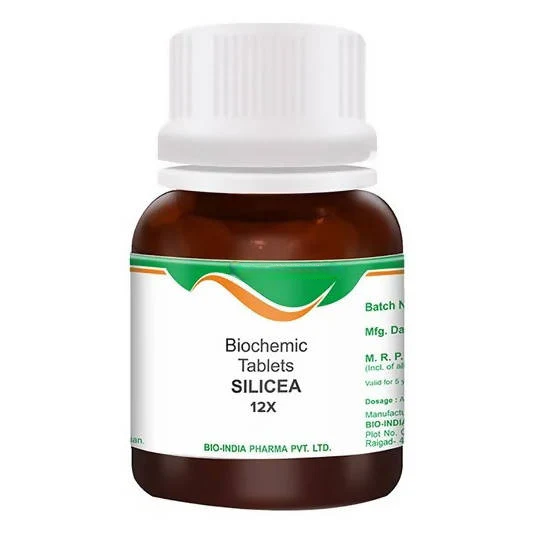 Bio India Homeopathy Silicea Biochemic Tablets - Distacart