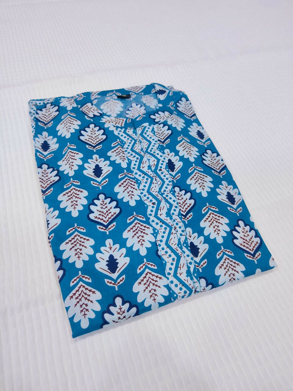 Preksha Creation Sky Blue Cotton Top - Distacart