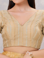 Thumbnail for Joban Fashion Women Cotton Blend GOLD Stitched Blouse - Distacart
