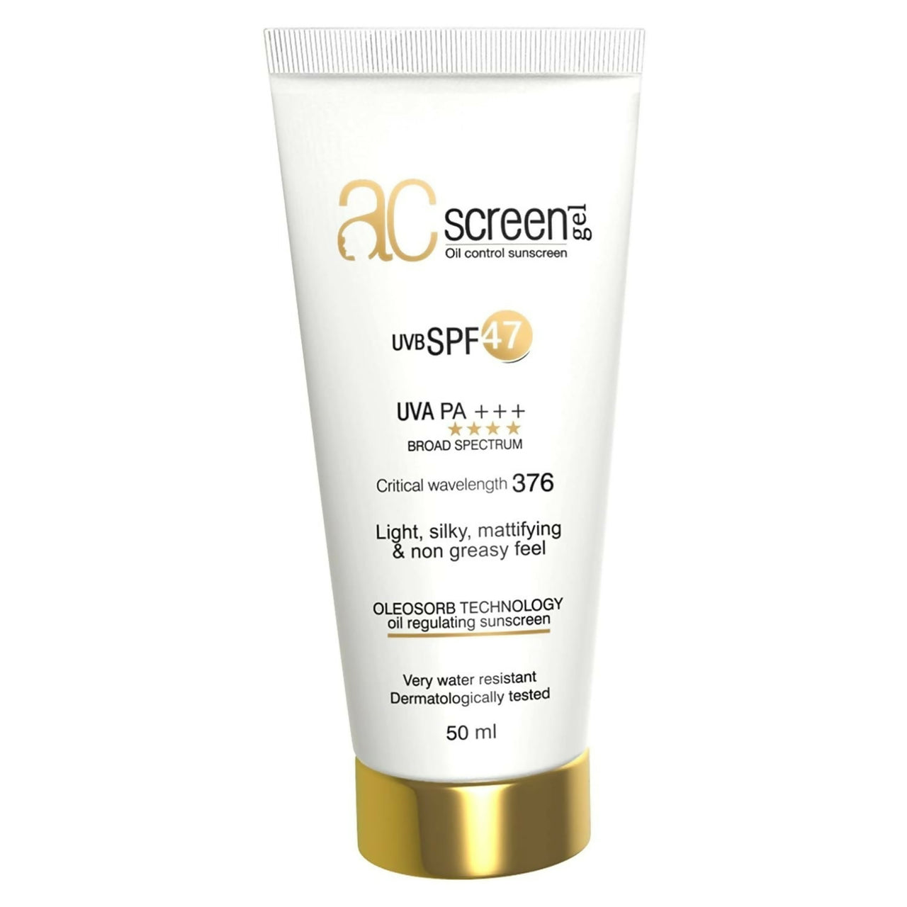 Acscreen Sunscreen For Oily And Acne Skin - (UVB SPF 47) UVA PA +++ - Distacart