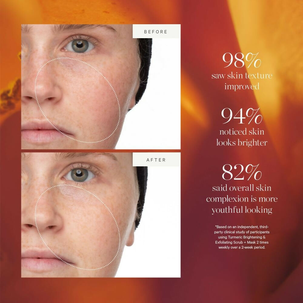 Kora Organics Turmeric Brightening & Exfoliating Scrub+ Mask With Rosehip - Dista