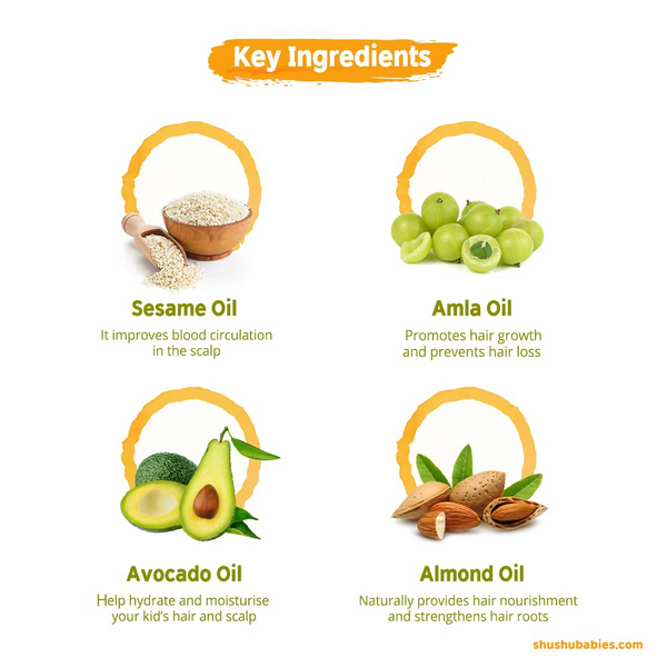 Shushu Babies Natural Chumpi Hair Oil with Avocado & Gooseberry - Distacart