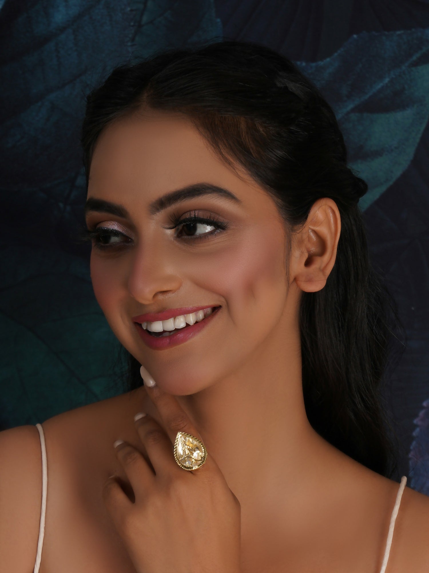 Kundan Ring (gold) - Ruby Raang - Distacart