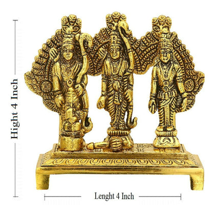 Craftam Metal Shri Ram Darbar With Hanuman Ji - Distacart