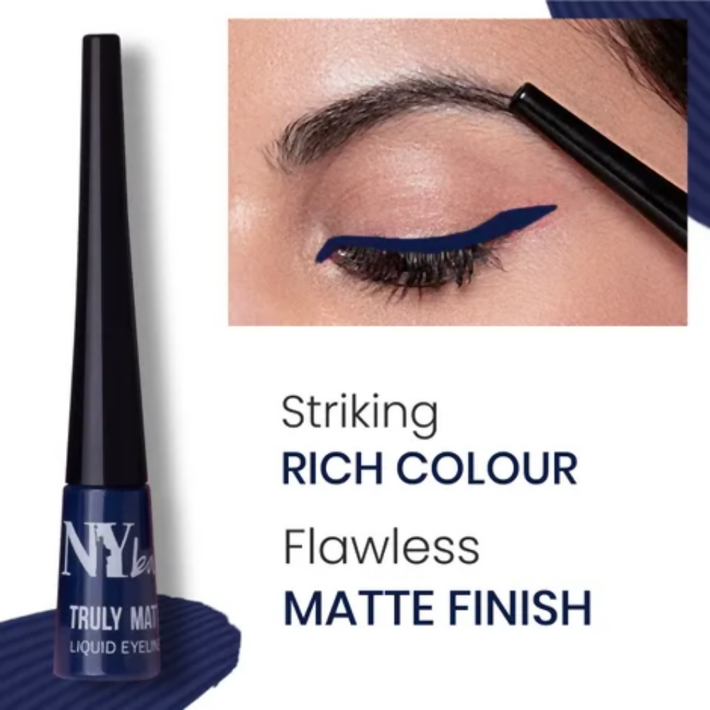 NY Bae Truly Matte Liquid Eyeliner - Nice Navy - Distacart