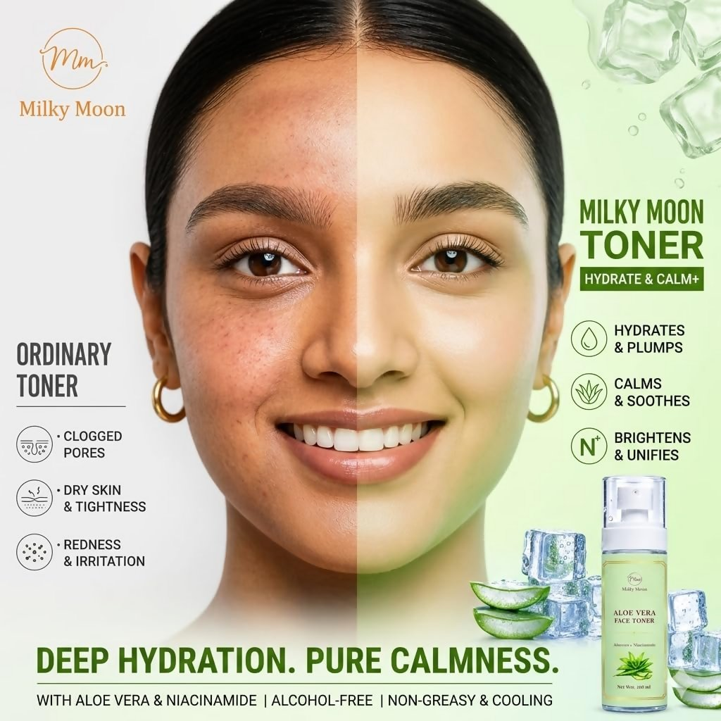 Milky Moon Aloe Vera Toner Instant Cooling & Hydrating Face Toner - Dista
