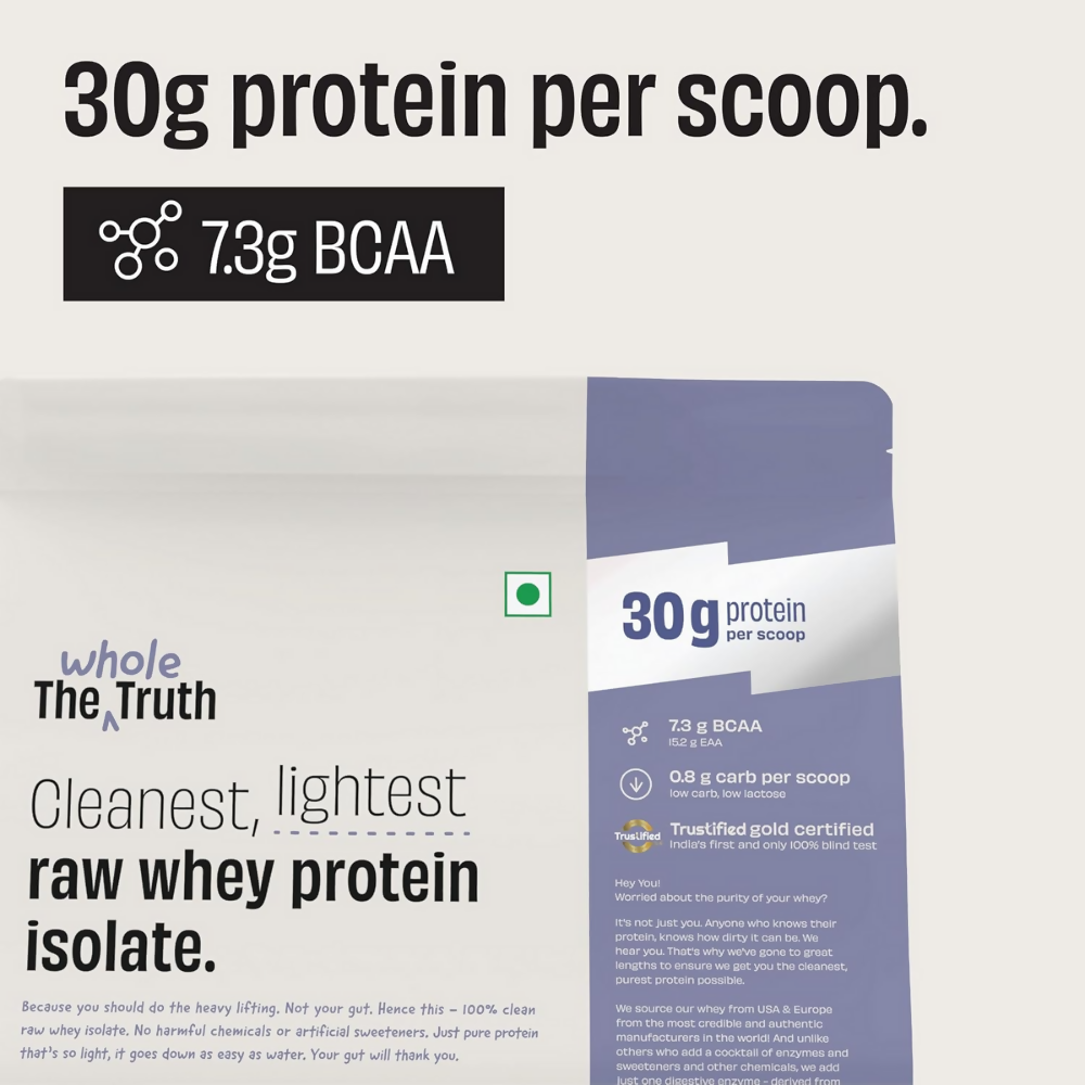 The Whole Truth Whey Protein Isolate Unflavoured - Distacart