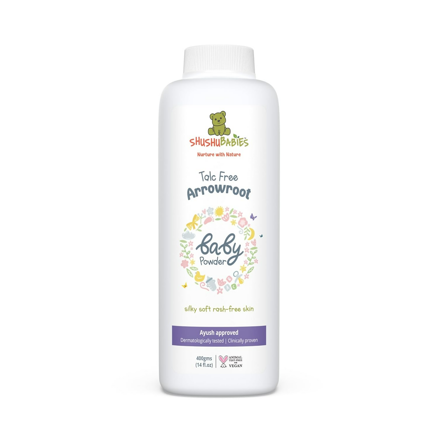 ShuShu Babies Talc Free Baby Powder with Arrowroot Extracts (under 0-3 Years Baby) - Distacart